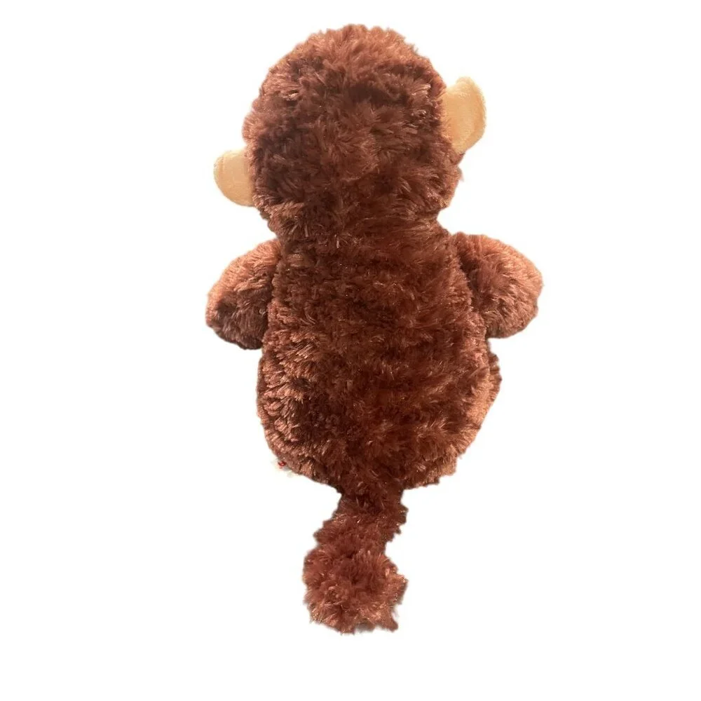 Aurora Brown Plush Monkey Chimp Sitting‎ Stuffed Animal Toy 10 inches